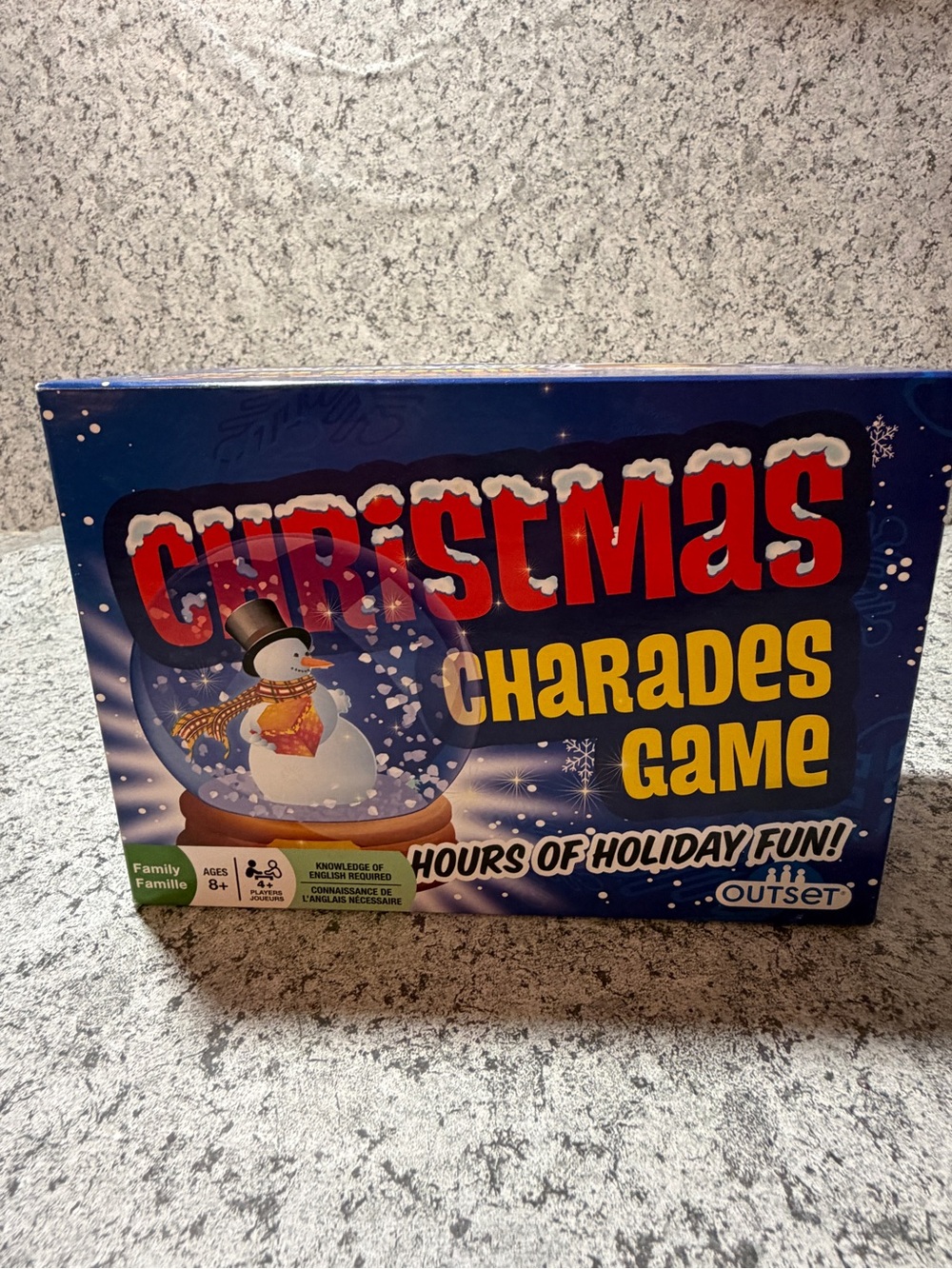 Christmas Charades Game by Outset - Family and Holiday Board Game 4+ players